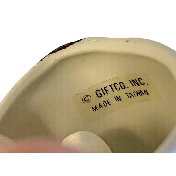 Vintage Giftco Porcelian Smiling Puppy Hanging Bell Christmas Ornament - Picture 3 of 8